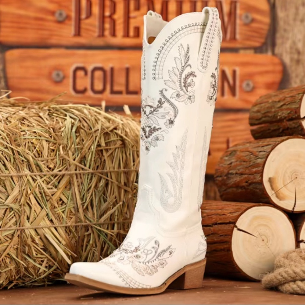 White Cowboy Boots
